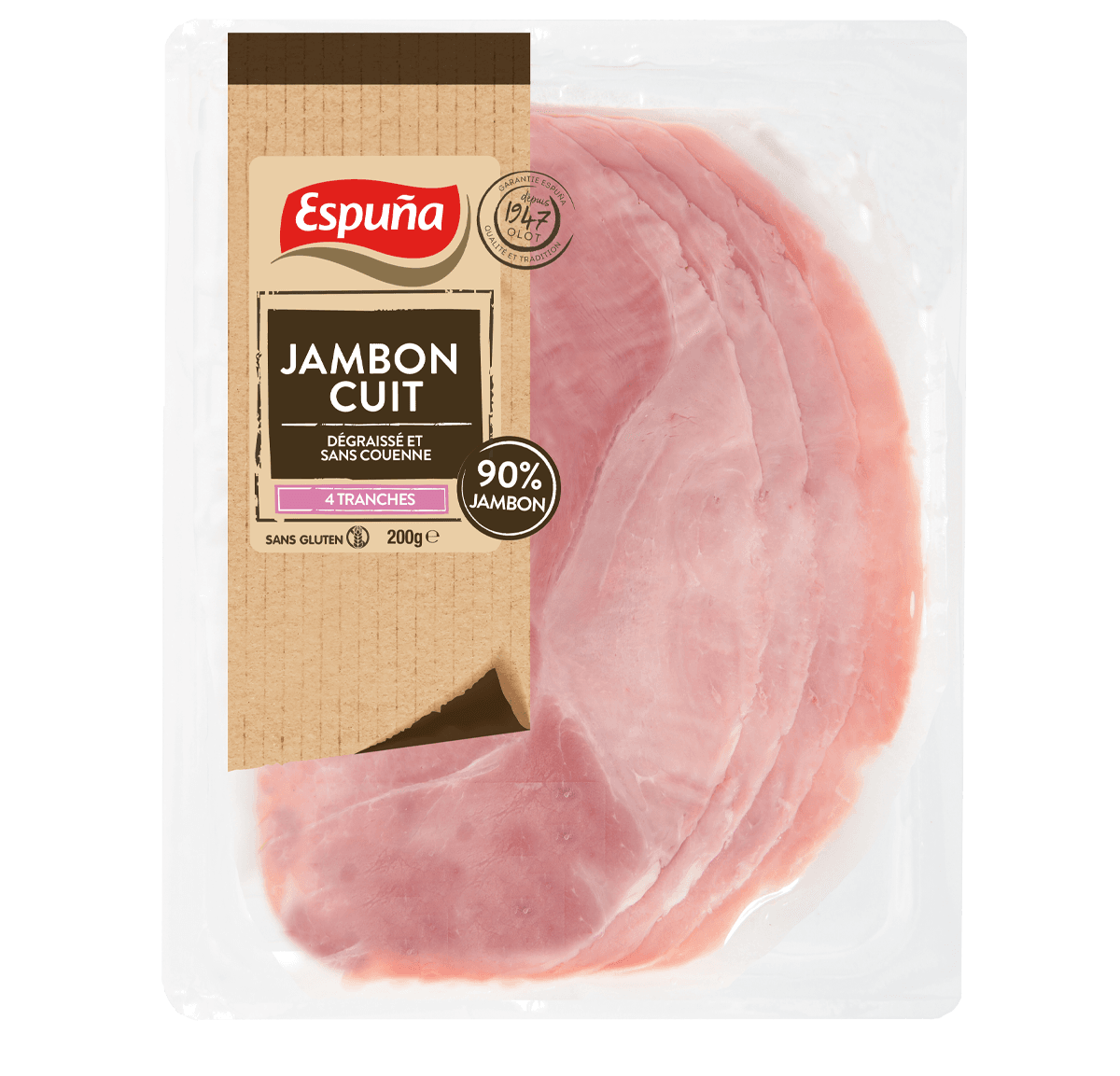 Jambon cuit reserva 200g - 92% jambon