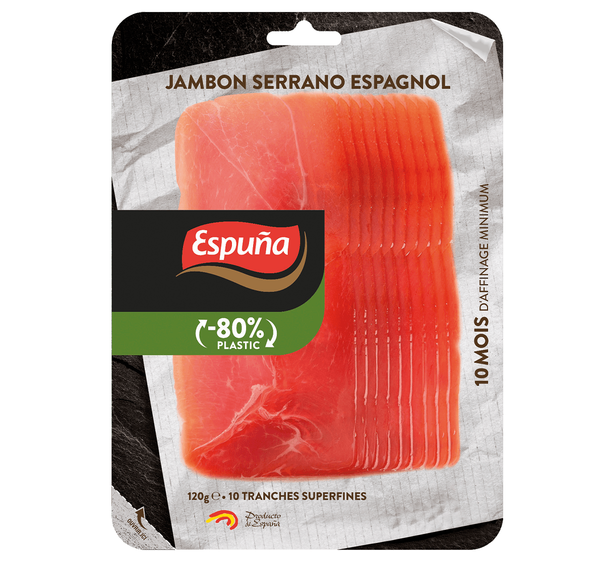 Jambon serrano espagnol bodega tranches superfines 120g