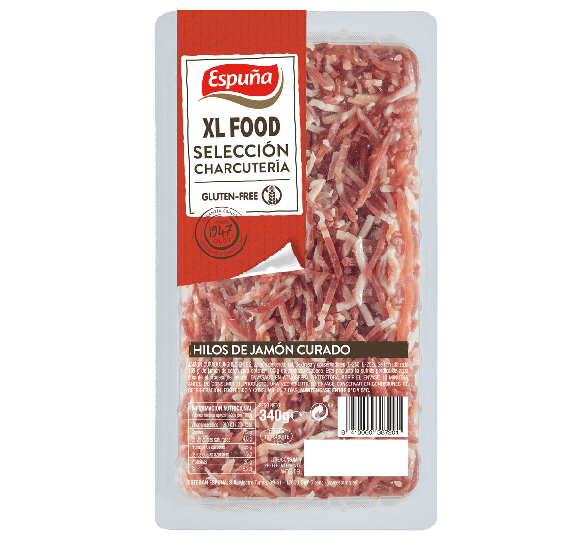 Fines allumettes de jambon serrano 340g