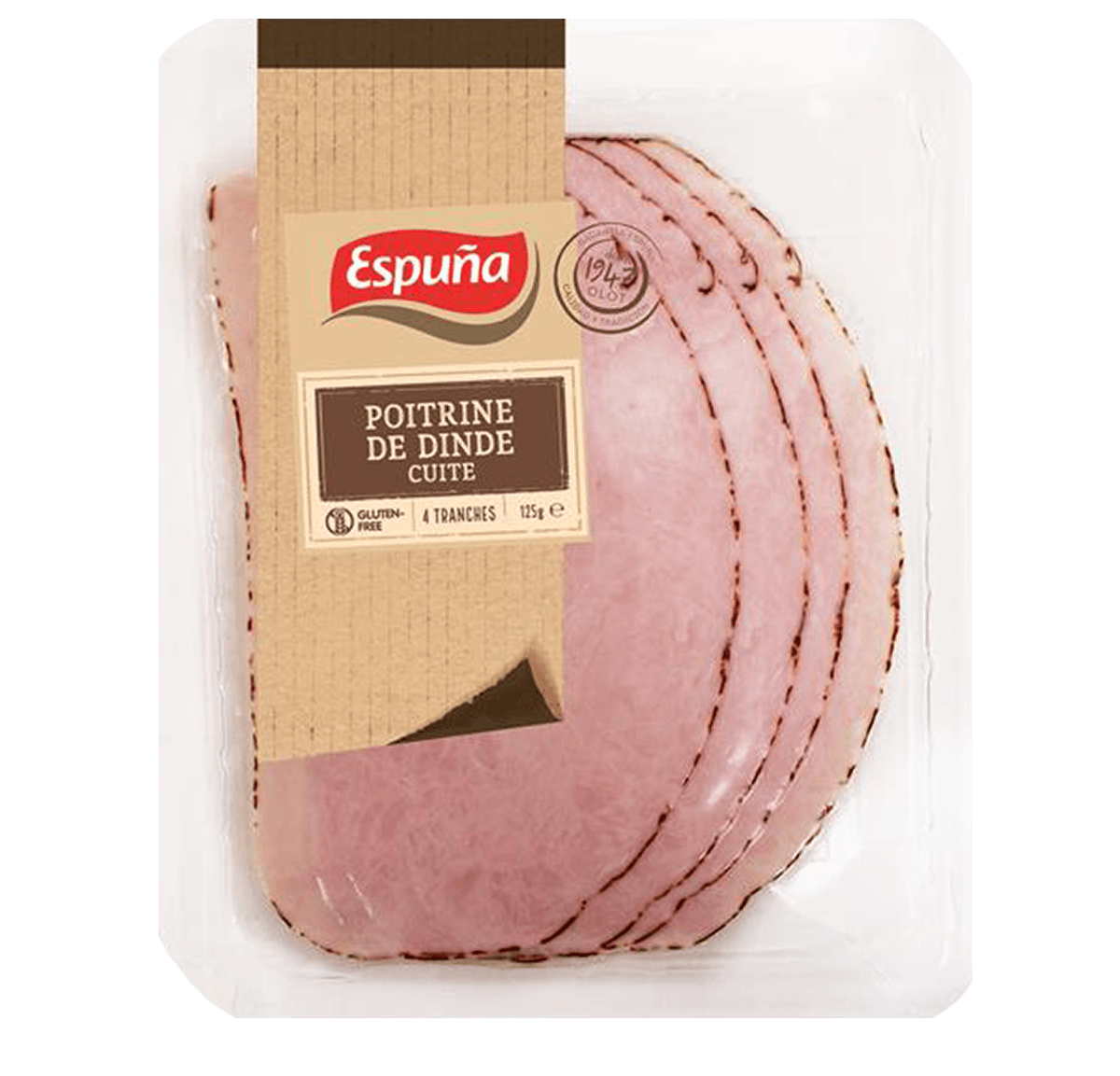 Poitrine de dinde cuite grillée 125g